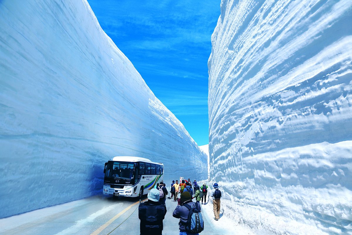 Con đường tuyết Tateyama Kurobe – Bức tường tuyết khổng lồ nổi tiếng của Nhật Bản 2 muc do tuyet