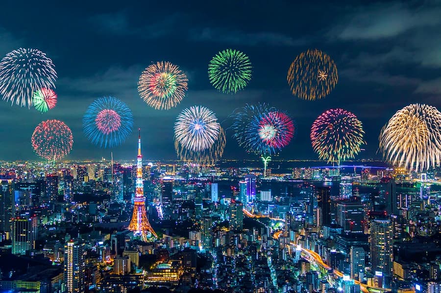 phao hoa Tokyo