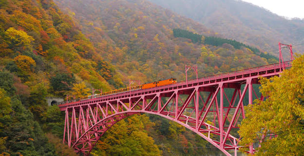 Kurobe Gorge – Cung đường tàu xuyên núi đẹp mê hồn của Nhật Bản 12 cay cau 1